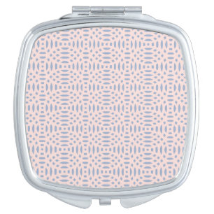 circular shapes seamless pattern compact mirror