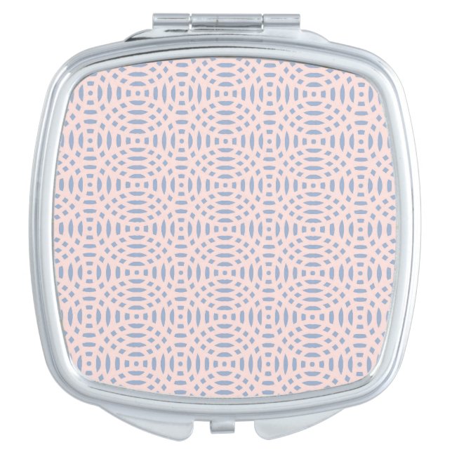 circular shapes seamless pattern compact mirror (Front)