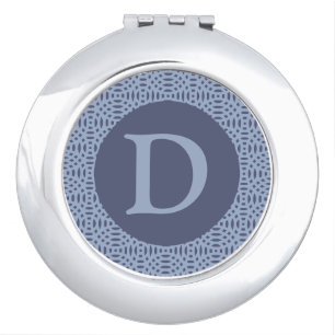 circular shapes seamless pattern compact mirror