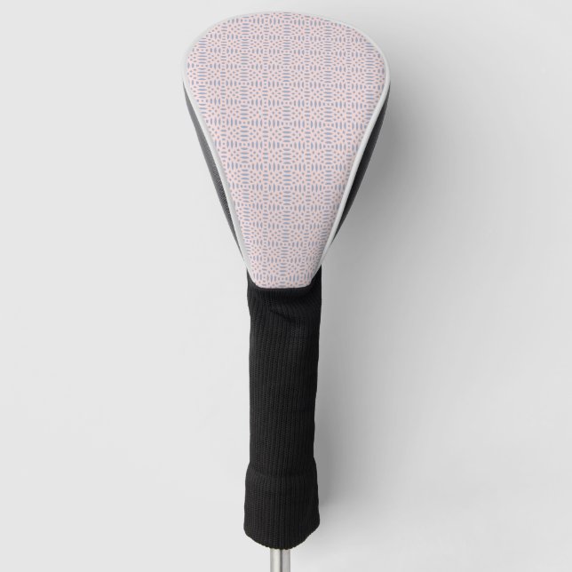 circular shapes seamless pattern golf head cover (Front)