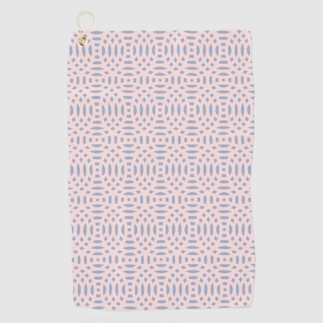 circular shapes seamless pattern golf towel (Front)