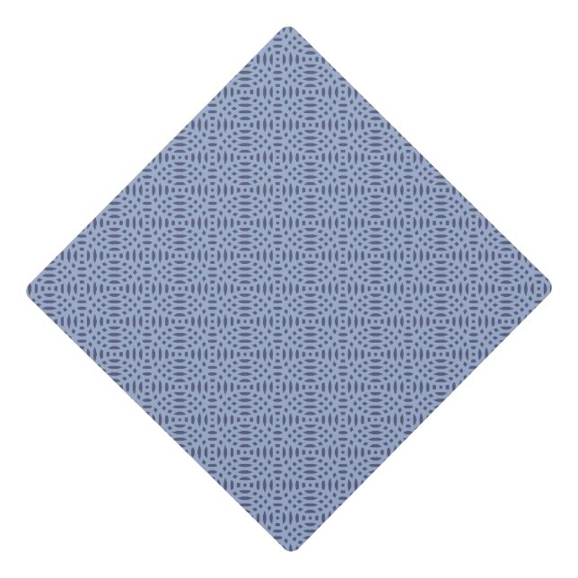 circular shapes seamless pattern graduation cap topper (Front)