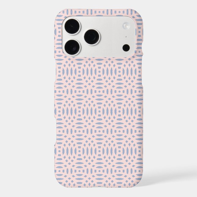 circular shapes seamless pattern iPhone case (Back)