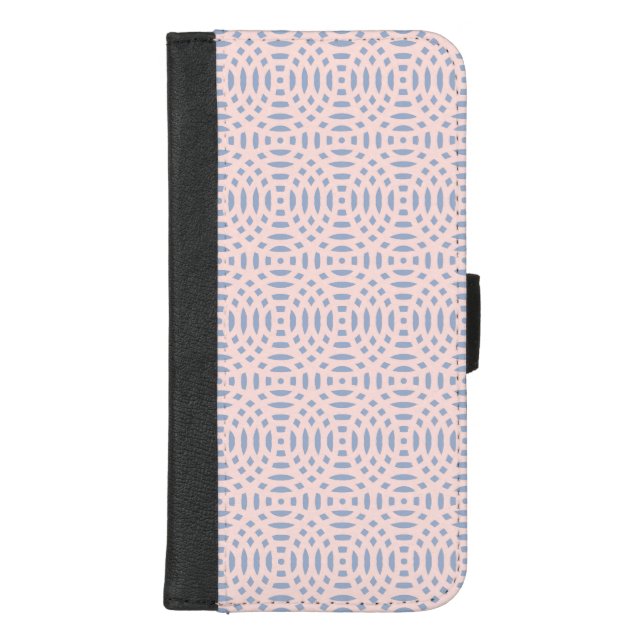 circular shapes seamless pattern iPhone wallet case (Front)