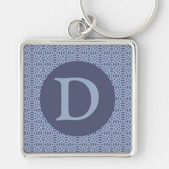circular shapes seamless pattern keychain (Front)
