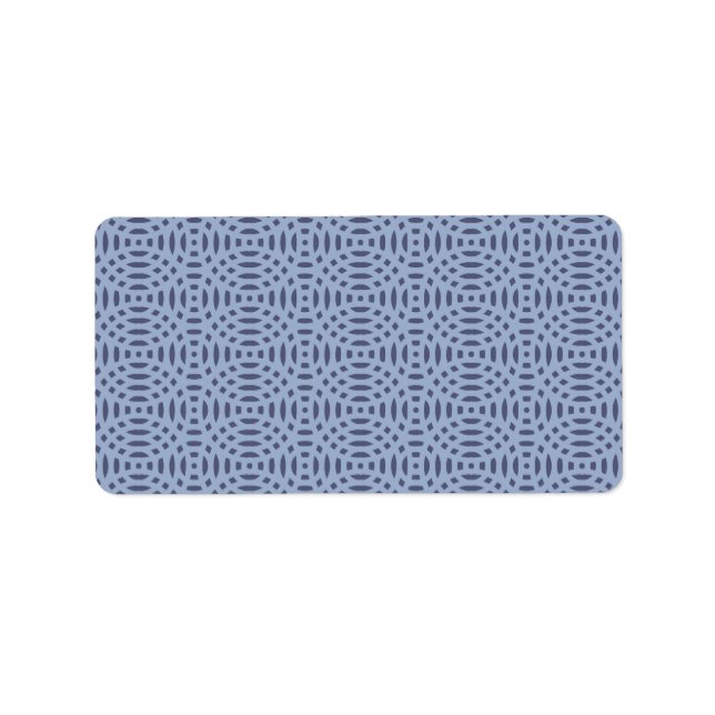 circular shapes seamless pattern label (Front)