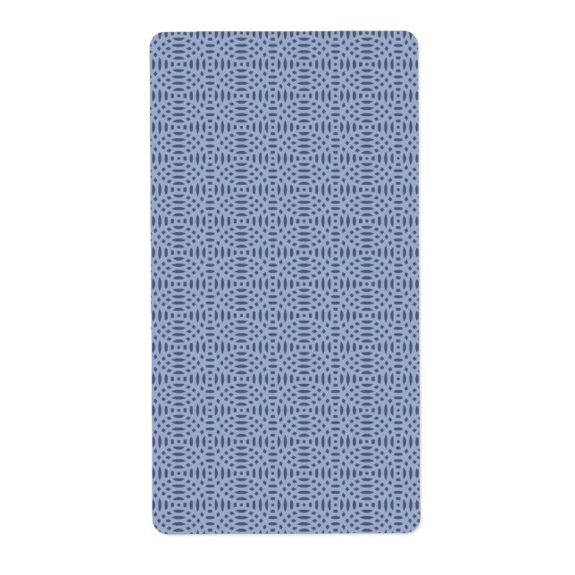 circular shapes seamless pattern label (Front)