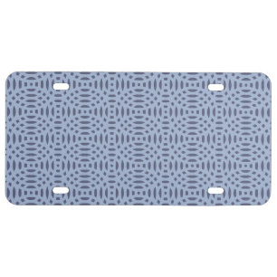 circular shapes seamless pattern license plate