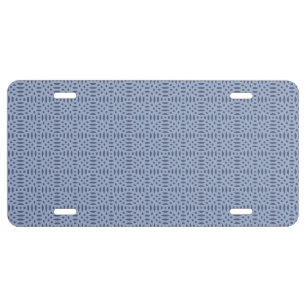 circular shapes seamless pattern license plate