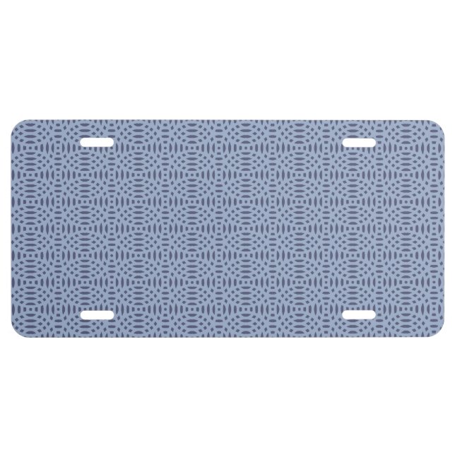 circular shapes seamless pattern license plate (Front)
