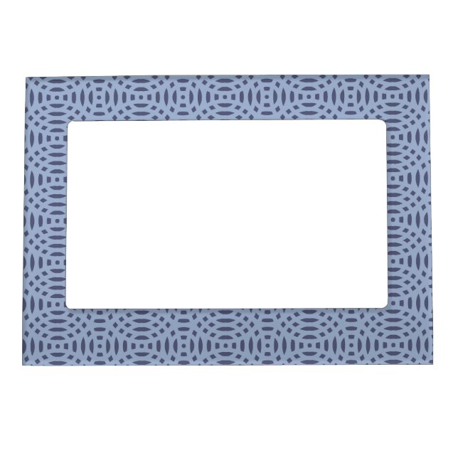 circular shapes seamless pattern magnetic frame (Front)