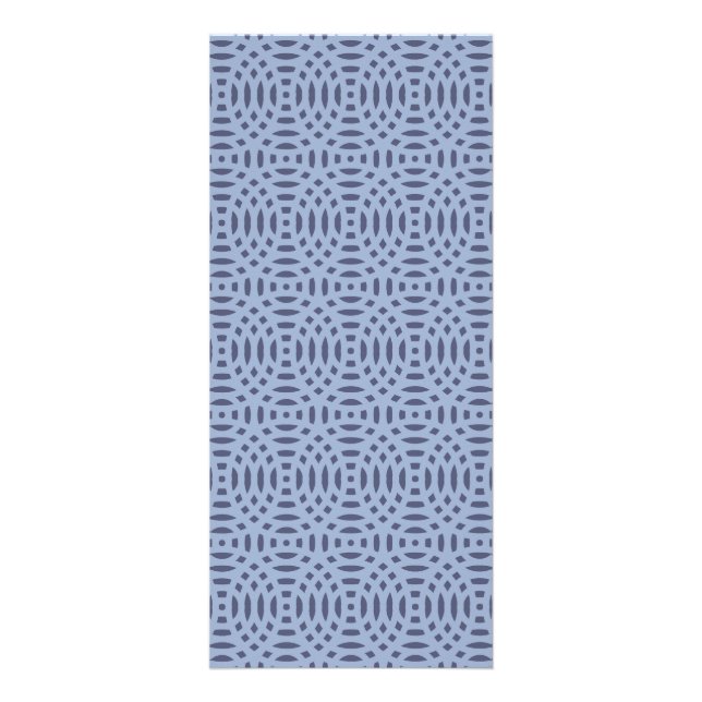 circular shapes seamless pattern rack card (Front)