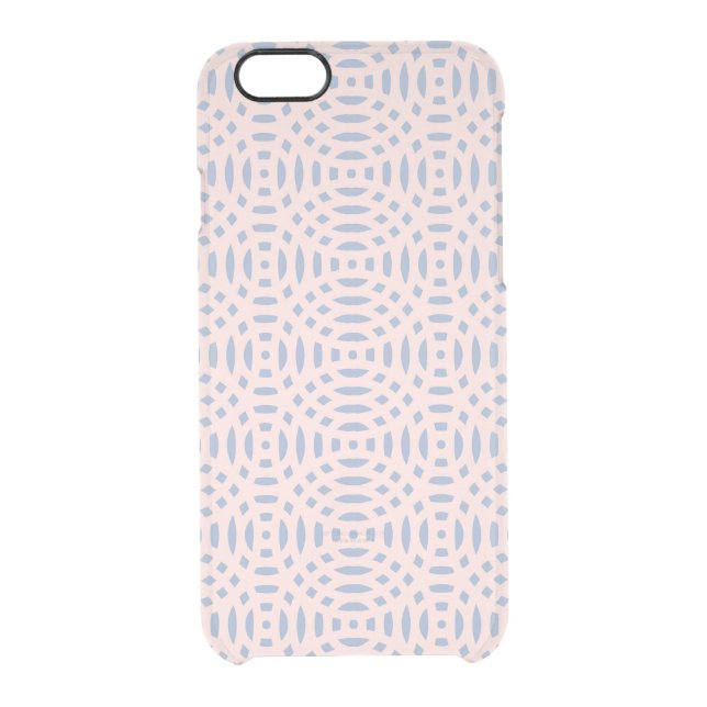 circular shapes seamless pattern uncommon iPhone case (Back)