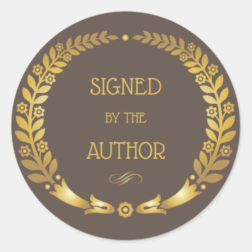 Circular Signed by the Auther _ Book plate Sticker