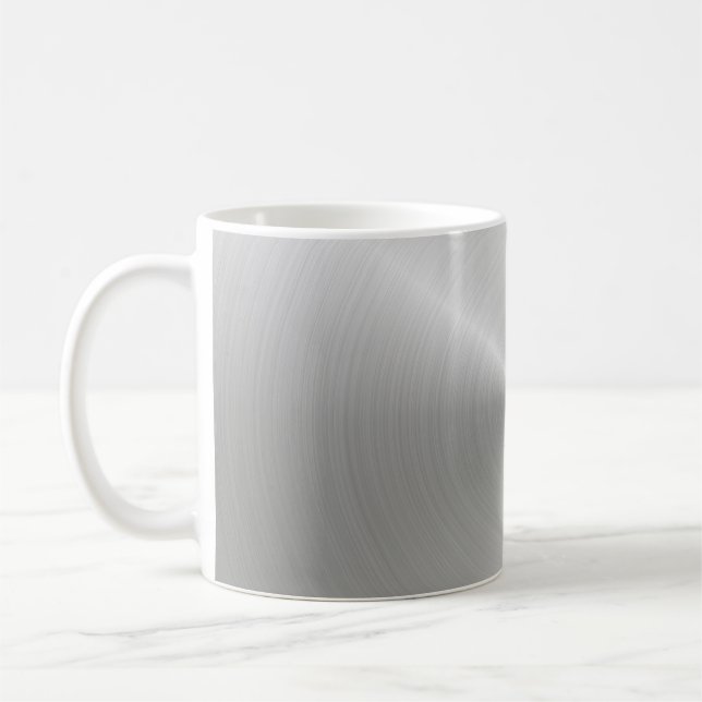 Circular slabs metal iron coffee mug (Left)