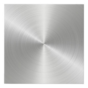 Circular slabs metal iron faux canvas print