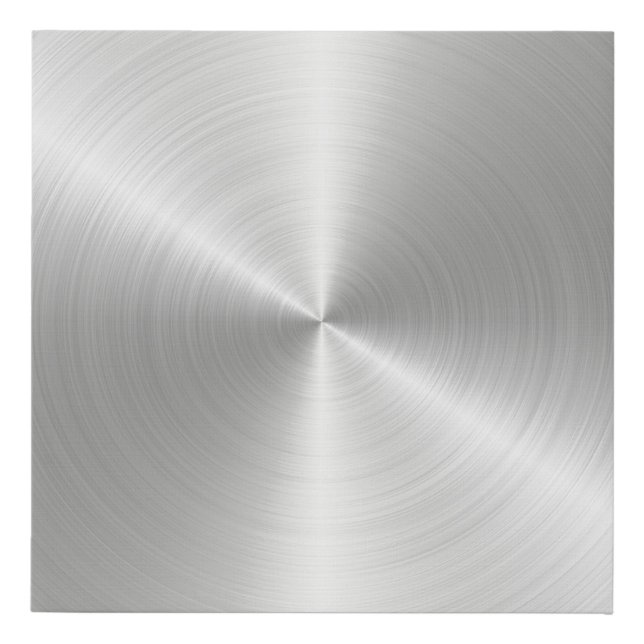 Circular slabs metal iron faux canvas print (Front)