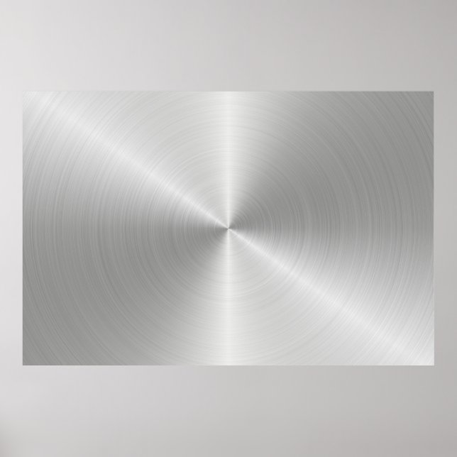 Circular slabs metal iron poster (Front)