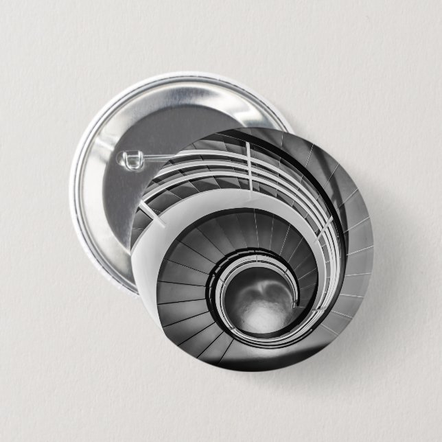 Circular Stairway BW Button (Front & Back)