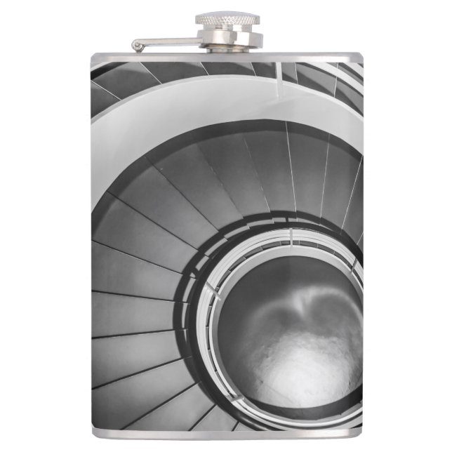 Circular Stairway BW Flask (Front)