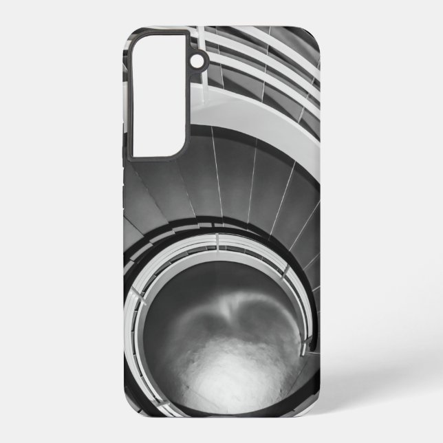 Circular Stairway BW Samsung Galaxy Case (Back)