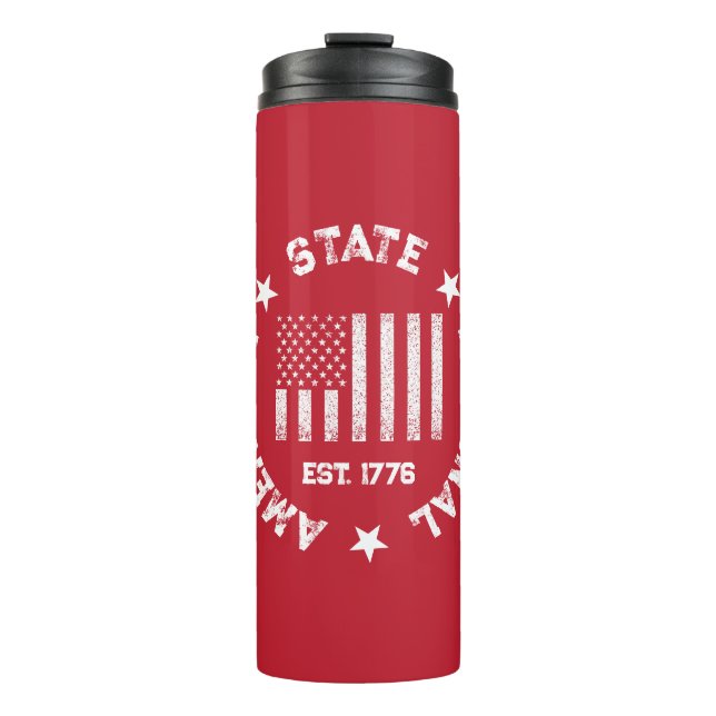 Circular Stamp American State National Est 1776 Thermal Tumbler (Front)