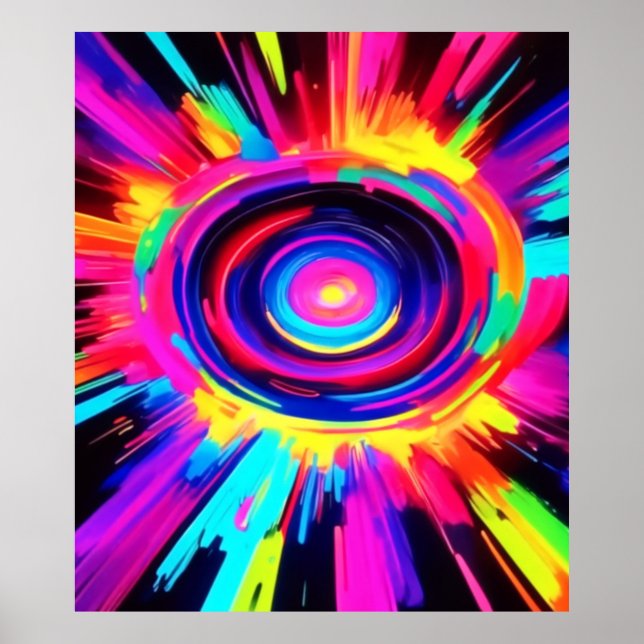 Circular Symphony of Colors Poster (Front)