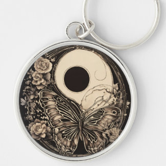 "Circular Tattoo Keyrings: Wearable Art!" Keychain