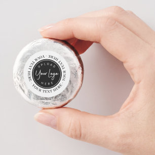 Circular Text Around Logo Dipped Oreo Cookie Favors
