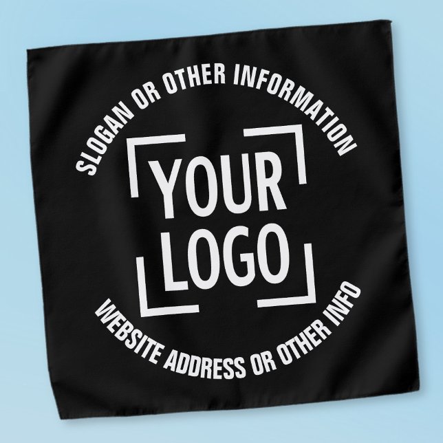 Circular Text Template & Your Logo/Image Bandana (Creator Uploaded)