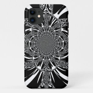 Circular Zebra Kaleidoscope Art Print iPhone 11 Case