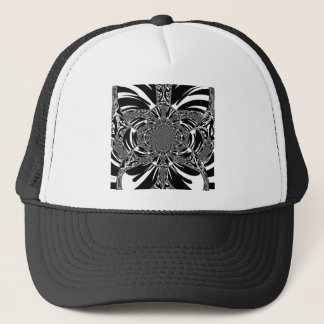 Circular Zebra Kaleidoscope Art Print Trucker Hat