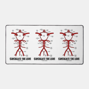 Circulate The Love Circle Of Willis Anatomy Advice Desk Mat