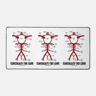 Circulate The Love Circle Of Willis Anatomy Advice Desk Mat