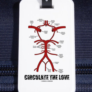 Circulate The Love (Circle Of Willis) Luggage Tag