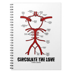 Circulate The Love (Circle Of Willis) Notebook