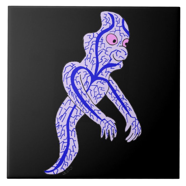 Circulatory ghost ceramic tile (Front)