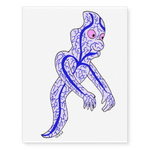Circulatory ghost temporary tattoos