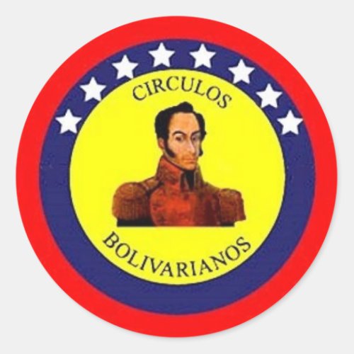 Circulos Bolivarianos Classic Round Sticker