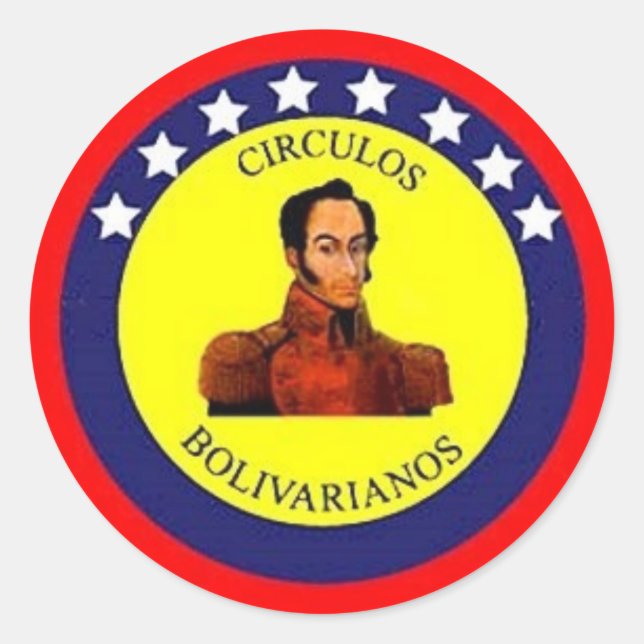 Circulos Bolivarianos Classic Round Sticker (Front)