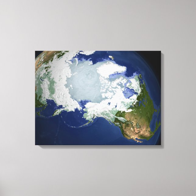 Circum-Arctic permafrost Canvas Print (Front)