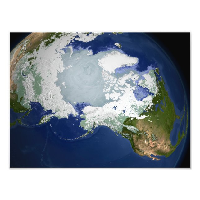 Circum-Arctic permafrost Photo Print (Front)