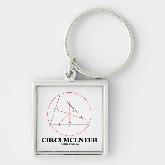 Circumcenter (Geometry) Keychain (Front)