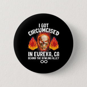 Circumcised Bowling Oddly Specific Humor Weird Fun Button