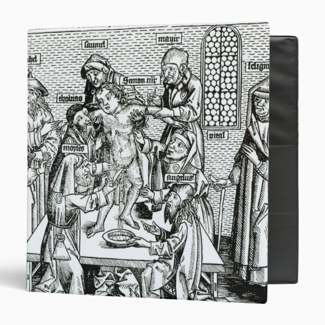 Circumcision, from 'Liber Chronicarum' 3 Ring Binder (Front/Inside)