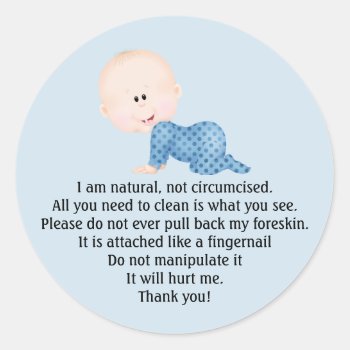 Circumcision Reminder Stickers For Newborns Family by ForeverAndEverAfter at Zazzle
