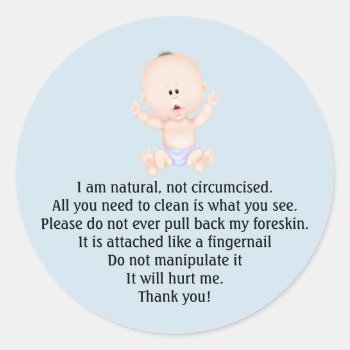Circumcision Reminder Stickers For Newborns Family by ForeverAndEverAfter at Zazzle