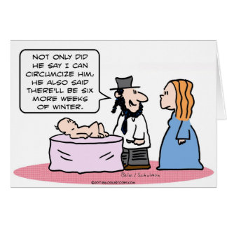 circumcison bris ground hog weeks winter mohel cards