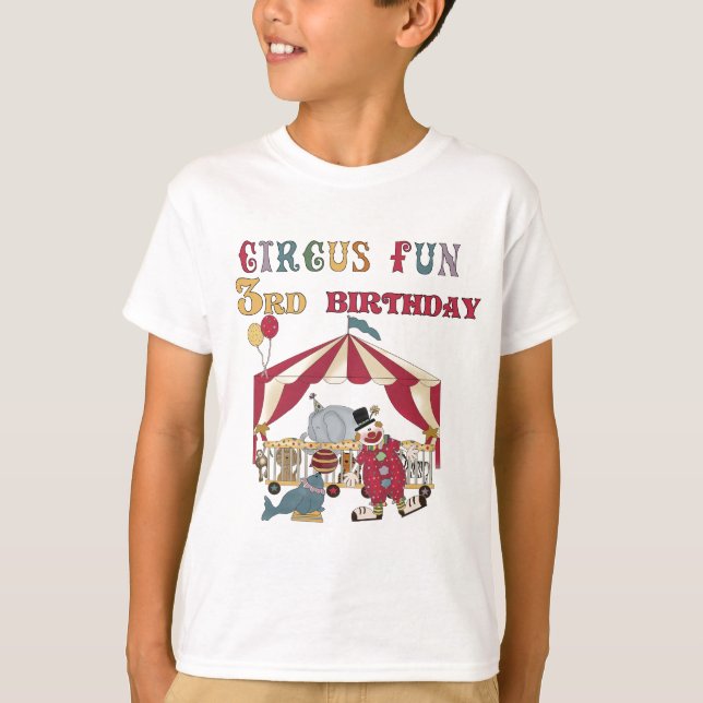 Circus 3rd Birthday Tshirts and Gifts (Front)