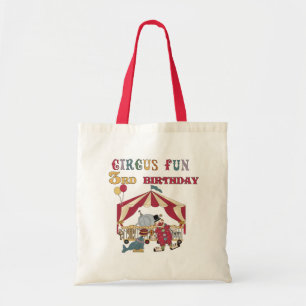 Circus 3rd Birthday Tshirts and Gifts Tote Bag